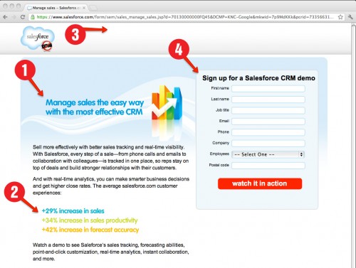 salesforce-landing-page Example landing page