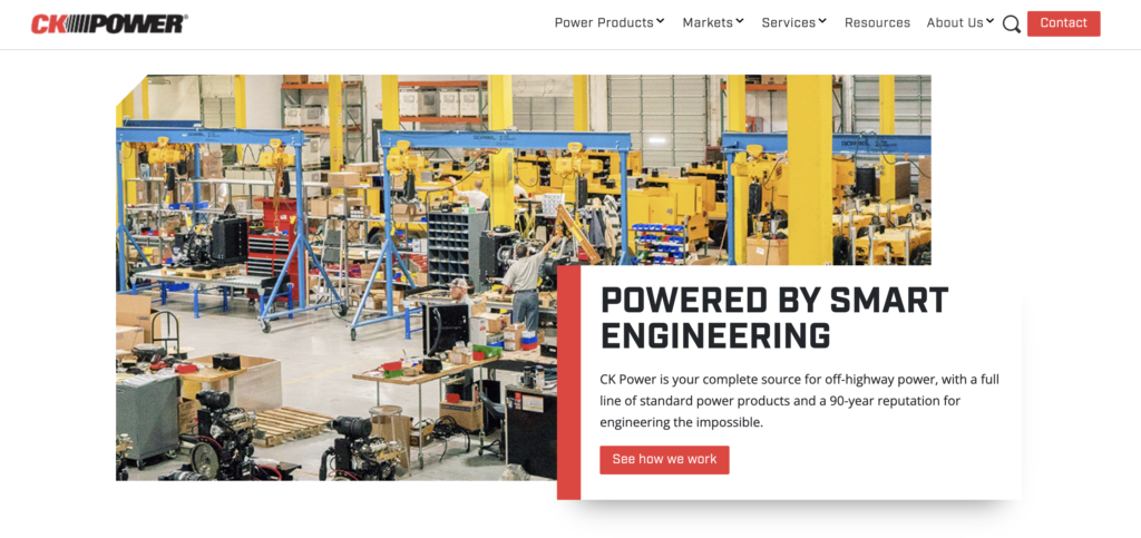 CK Power homepage